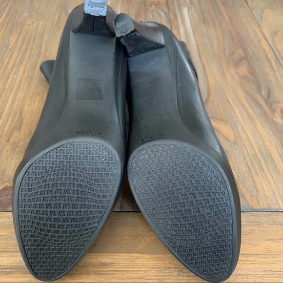 SOLD Stuart Weitzman | Black Leather Elastic-Strap Boot - Picture 14 of 15